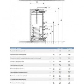Водонагреватель косвенного нагрева напольный Bosch WSTB 200 8718545259