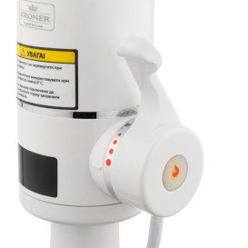 Водонагреватель проточный Kroner KRM Volt-CW090R с краном хром/белый CV023245