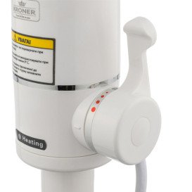 Водонагреватель проточный Kroner KRM Volt-CW190FA с краном хром/белый CV023244