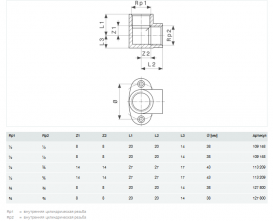Водорозетка Viega 1421 Rp½ латунь хромована 109158