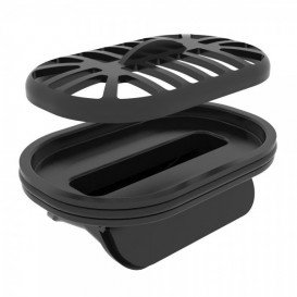 Водосточный желоб Pestan Confluo Frameless Line 750 мм белое стекло 13701214 