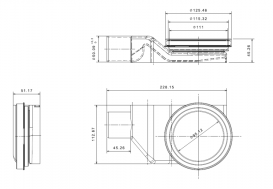 Водосточный желоб Pestan Confluo Premium Black Glass Line 650 чёрное стекло 13000293