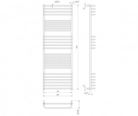Водяний полотенцесушитель Mario Гера-Люкс 1750x600x570 4820111352234