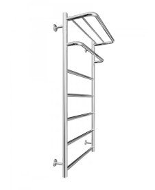 Водяна сушка для рушників Mario Inox Hotel 970х530/500 з полицею нержавіюча сталь хром 4820258986811