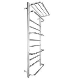 Водяной полотенцесушитель Mario Inox Люксор 1170х630/600 с полкой нержавеющая сталь хром 4820258987122