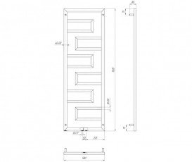 Водяний полотенцесушитель Mario Талія 1500x500 / 50 4820111354047