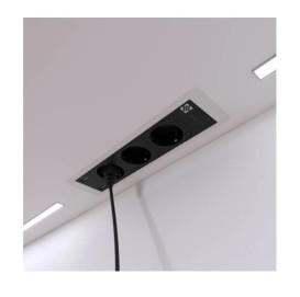 Блок розеток ASA Plastici  Versaframe 3.0 3.0 3х220В+USB type А+С алюминий 060.40F.00007