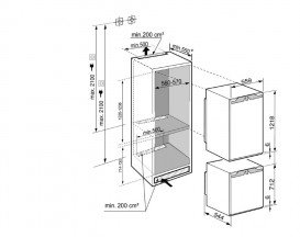 Вбудована комбінація Liebherr IK 2320 + IG 1024 Comfort сталь білий SBS 33I2-21 001