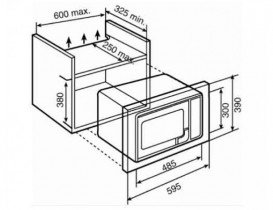 Вбудована мікрохвильова піч Teka Ethos MWL 20 BIS 18 л нержавіюча сталь 40583400