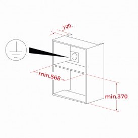 Вбудована мікрохвильова піч Teka ML 8200 BIS 20 л чорний 112060001