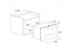 Вбудована мікрохвильова піч Teka Rustica MWR 22 BI 22 л петлі зліва чорний 40586300