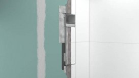 Вбудована ніша Hansgrohe XtraStoris Rock з тримачем йоржика та тримачем туалетного паперу матова нержавіюча сталь 56062800