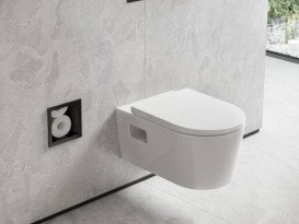 Встраиваемая ниша Hansgrohe XtraStoris Original для туалетной бумаги на 6 рулонов матовый черный 56058670