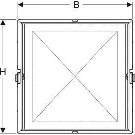 Встраиваемая основа для зеркального шкафа Geberit ONE 120х90 см 111.945.00.1