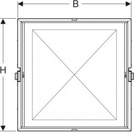 Встраиваемая основа для зеркального шкафа Geberit ONE SPS 75х90 см 111.942.00.1