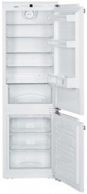 Вбудований двокамерний холодильник Liebherr ICBN 3314 Comfort NoFrost сталь білий ICN 3314