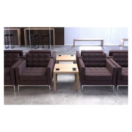 Вбудований модуль розеток ASA Plastici VersaPad 1x220В 2xUSB type А+А чорний 060.08F.00002