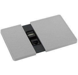 Вбудований модуль розеток ASA Plastici VersaPad 1x220В 2xUSB type А+А нержавіюча сталь 060.08F.00003