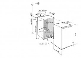 Встраиваемый однокамерный холодильник Liebherr IK 1964 Premium сталь белый IK 1964-21 001