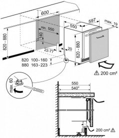 Вбудований однокамерний холодильник Liebherr UIKo 1560 Premium сталь білий UIKo 1560-21 001