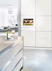 Вбудована винна шафа з ящиком для аксесуарів Liebherr Wkes 582 + 9901086 GrandCru нержавіюча сталь/скло білий WKEgw 582+9901086