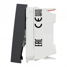 Вимикач прохідний Schneider Electric Unica New 1-клавішний схема 6 2 модуля антрацит NU320354