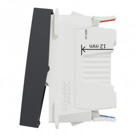 Выключатель проходной Schneider Electric Unica New 1-клавишный с нейтралью 1 модуль антрацит NU310354S