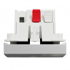 Выключатель Schneider Electric Unica New 1-клавишный схема 1 2 модуля алюминий NU320130