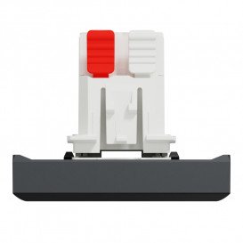 Вимикач Schneider Electric Unica New 1-клавішний з нейтраллю схема 6 2 модуля антрацит NU320354S