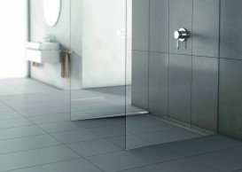 Перехідна панель для підлоги ACO ShowerStep 1490 мм ліва НЕ полірована нержавіюча сталь 9010.72.43