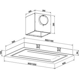 Витяжка для кухні Granado Alia 1914-1200 white glass GCH719455