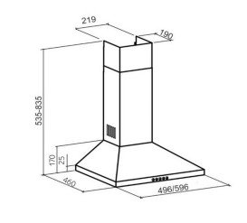 Вытяжка для кухни Granado Burgos 1603-700 white GCH716355