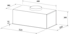 Вытяжка для кухни Granado Palamos 2613-1200 inox GCH546377