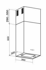 Вытяжка для кухни Granado Segovia 2614-1200 black GCH6336311