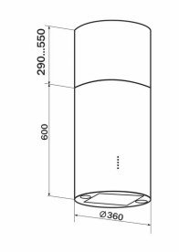 Вытяжка для кухни Granado Segovia 3604-1200 inox GCH6436477