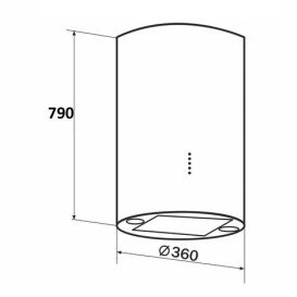 Витяжка для кухні Granado Yunkos 1604-1200 white GCH7436455