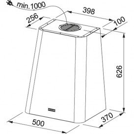Вытяжка для кухни настенная Franke Smart Deco FSMD 508 BK черный 335.0528.006
