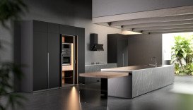 Вытяжка для кухни пристенная Teka DVI 88 BM черный матовый 112930056