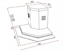 Вытяжка для кухни пристенная Teka Maestro DQ2 985 нержавеющая сталь 40477002