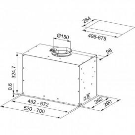 Витяжка для кухні вбудована Franke Box Flush EVO FBFE WH MATT A52 52 см білий матовий 305.0665.366