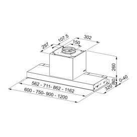Витяжка для кухні вбудовувана Franke Style FSTS DRIP FREE 60 X нержавіюча сталь 305.0702.609
