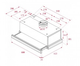 Витяжка для кухні вбудована Teka Easy TL 6310 білий 40474251