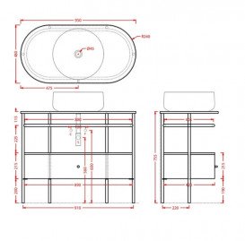 Ящик для консоли Artceram Flair 4.0 выдвижной МДФ черный матовый ACM038 17