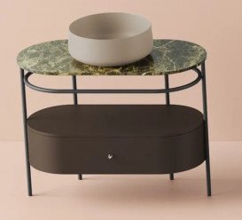 Ящик для консоли Artceram Flair 4.0 выдвижной МДФ коричневый матовый ACM038 56