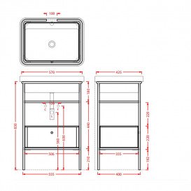 Ящик для консолі Artceram Fuori Scala висувний МДФ чорний матовий ACM039 17
