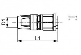 Заглушка для гидравлических испытаний с вентилем TECE TECElogo-Push 16 мм латунь 8640001