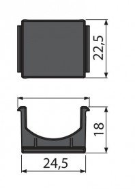 Заглушка для монтажных отверстий дренажного канала AlcaPlast AVZ-P005