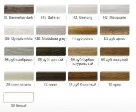 Заглушки левая и правая Salag Lima ПВХ палитра на выбор LITKxx