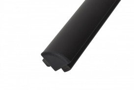 Заглушки профиля овального для террасной доски Bergdeck дерево/ПВХ черный (упаковка 10 шт) BDZC02