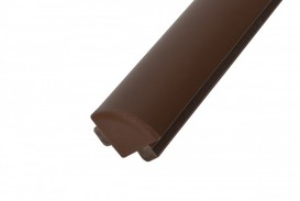 Заглушки профілю овального для терасної дошки Bergdeck дерево/ПВХ каштан (упаковка 10 шт) BDZC04